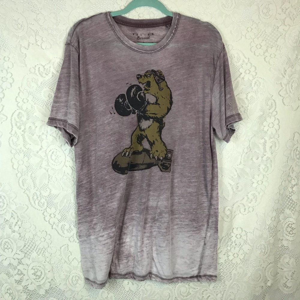 Lucky Brand Burnout Graphic Tee T01010